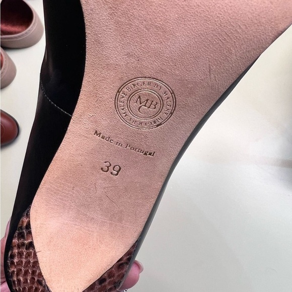 Made in Portugal Marlene Birger Chic Black Stiletto Heels with Sleek Design - Picture 2 of 6